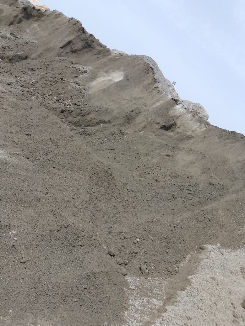 Sand stockpile