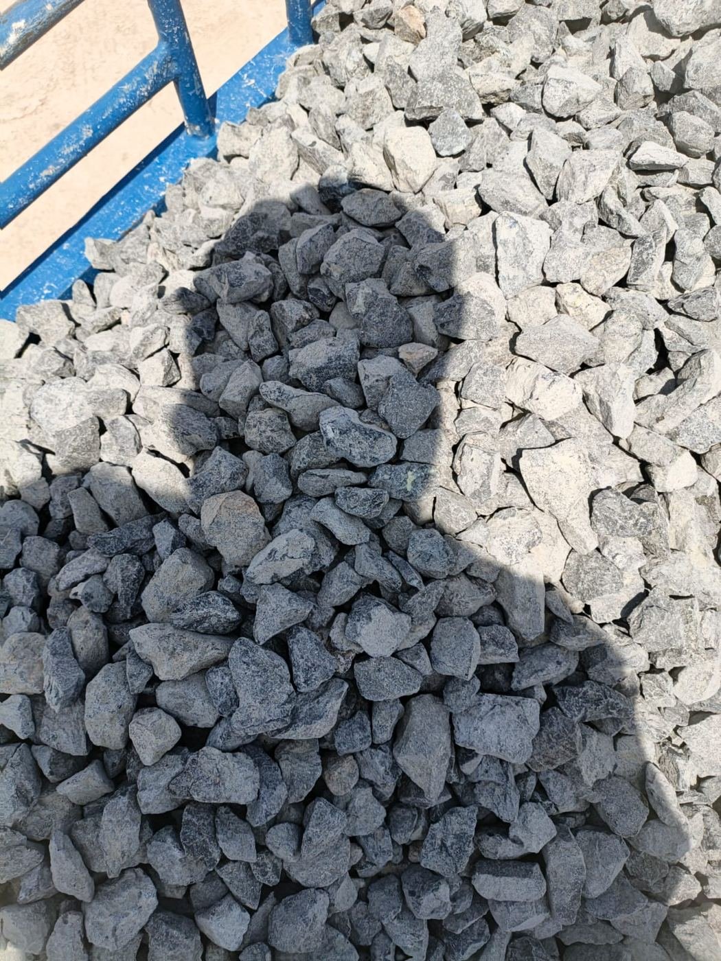 Gabbro aggregate pile